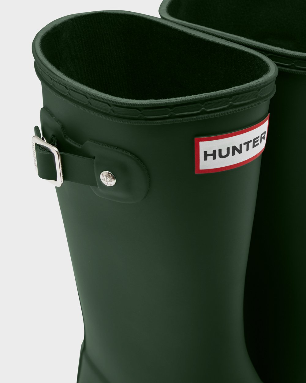 Bottes de Pluie Hunter Original Grands Enfant Vert BXUKFEV-52